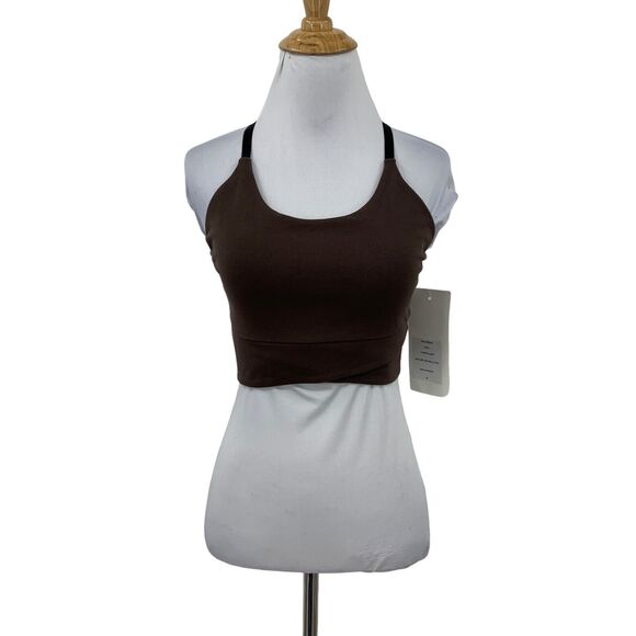 Lucy Sports Bra Womens M Medium Beachwood Cross Back Longline Give Me Bralette - Picture 1 of 15